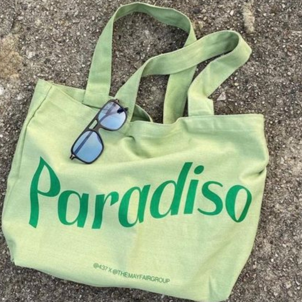 Paradiso Light Green Tote Bag By Mayfair Group